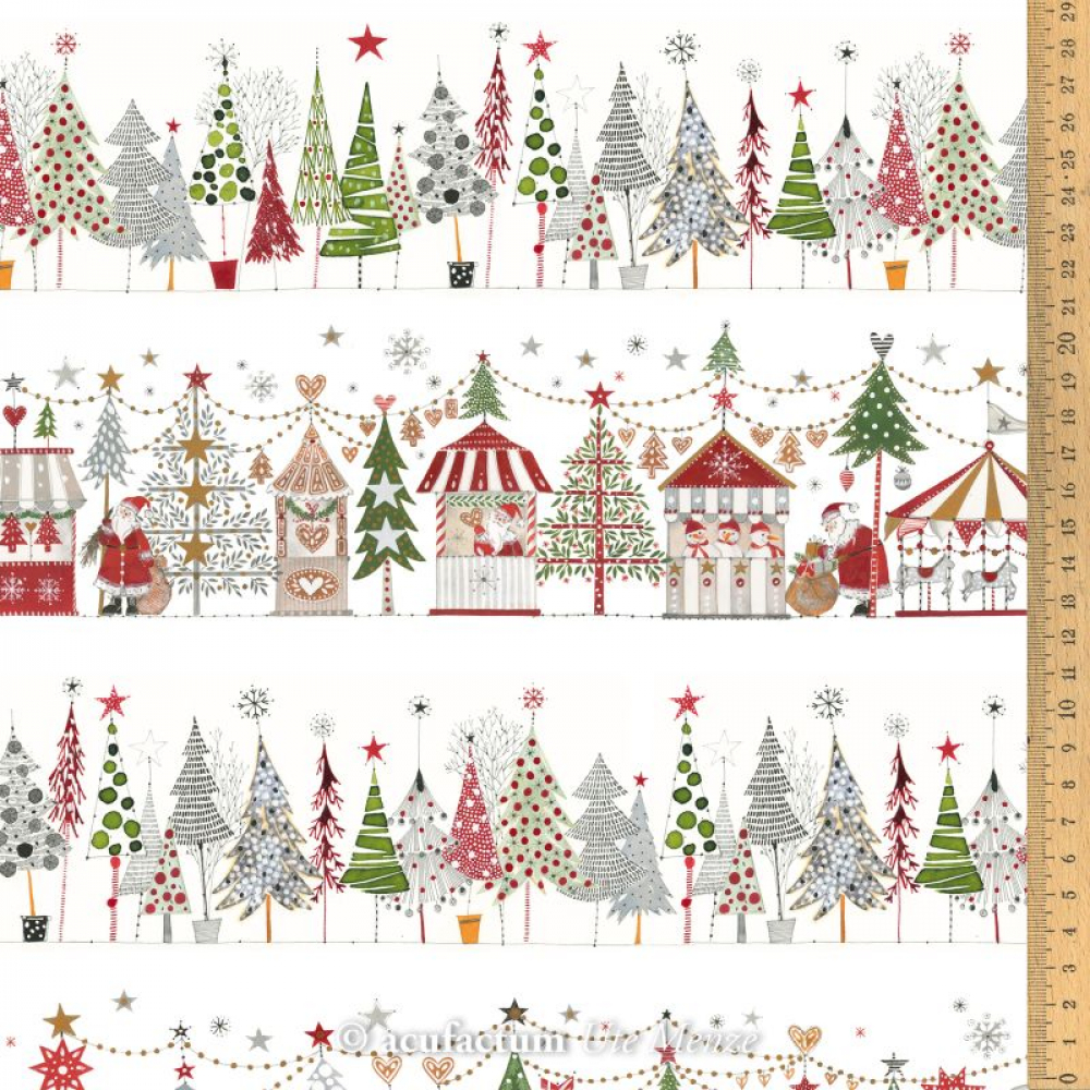 Baumwollstoff Weihnachtszauber von acufactum